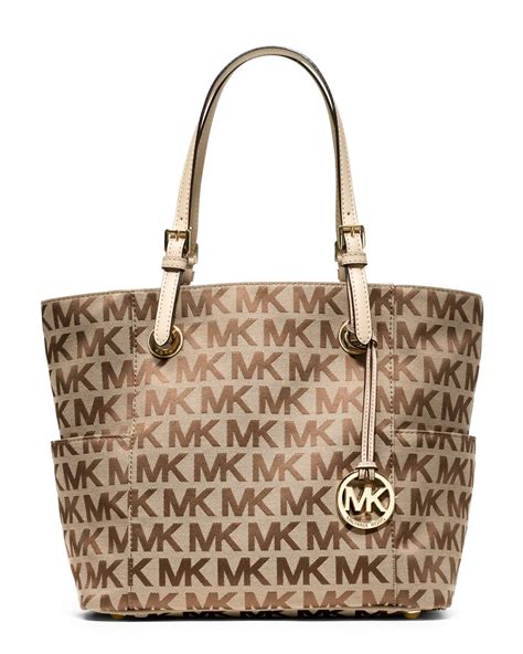 monogram michael kors tote